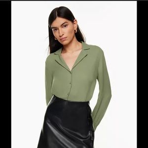 ARITZIA Bitter Sage Tulum Blouse